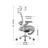 Leadpro 8.7 Grey swivel chair
