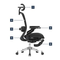Fotel obrotowy Leadpro 8.7 Black