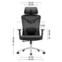 Ergonomic office chair Manager 2.6 Black