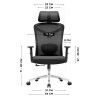 Ergonomiczny fotel biurowy Manager 2.6 Black
