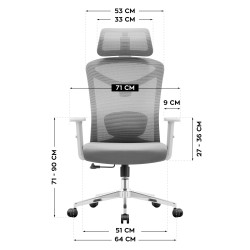 Ergonomic office chair Manager 2.6 Grey