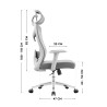 Ergonomiczny fotel biurowy Manager 2.6 Grey