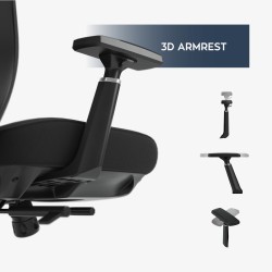 Office chair with massage Leadpro 6.0 Black