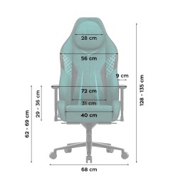 Fotel gamingowy zamszowy Force 8.3 Green