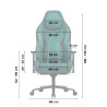 Fotel gamingowy zamszowy Force 8.3 Green
