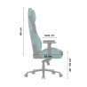 Fotel gamingowy zamszowy Force 8.3 Green