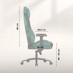 Suede gaming chair Force 8.3 Green