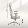 Fotel gamingowy zamszowy Force 8.3 Grey