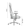 Fotel gamingowy zamszowy Force 8.3 Grey