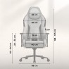 Fotel gamingowy zamszowy Force 8.3 Grey