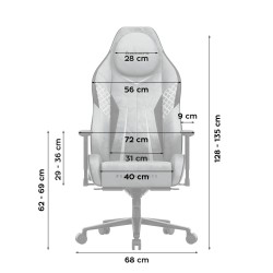 Fotel gamingowy zamszowy Force 8.3 Grey