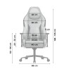 Fotel gamingowy zamszowy Force 8.3 Grey