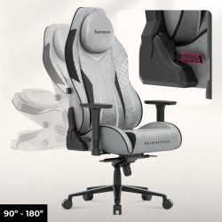Fotel gamingowy zamszowy Force 8.3 Grey