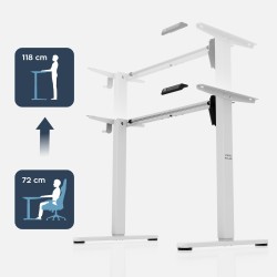 Electric desk rack Xeno 1.7 White