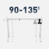 Electric desk rack Xeno 1.7 White