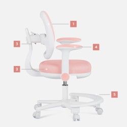 Fotel obrotowy  Junior 3.6 Pink