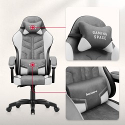 Force 2.7 Grey velour gaming chair