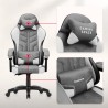 Force 2.7 Grey velour gaming chair