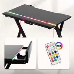 Biurko gamingowe Hero 2.4 RGB Black