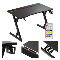 Hero 2.4 RGB Black gaming desk