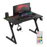 Hero 2.4 RGB Black gaming desk