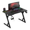 Hero 2.4 RGB Black gaming desk