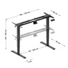 Electric desk frame Xeno 6.0
