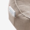 Corduroy backrest pouffe chair Comfy 4.0 Taupe