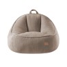 Corduroy backrest pouffe chair Comfy 4.0 Taupe