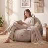 Pufa sztruksowa z oparciem Comfy 4.0 Taupe