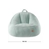 Pufa sztruksowa z oparciem Comfy 4.0 Sage