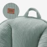 Corduroy backrest pouffe chair Comfy 4.0 Sage