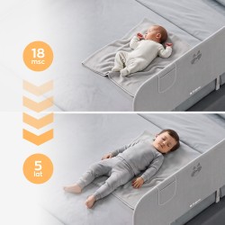 Bed guard rail Cover 50 Grey 120 cm
