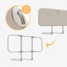 Bed guard rail Cover 50 Beige 120 cm