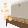 Bed guard rail Cover 50 Beige 120 cm