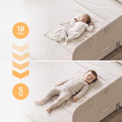 Bed guard rail Cover 50 Beige 120 cm