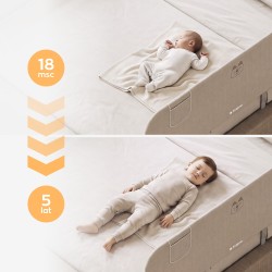 Bed guard rail Cover 55 Beige 150 cm