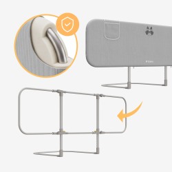 Barierka ochronna do łóżka Cover 55 Grey 150 cm