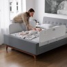 Bed guard rail Cover 55 Grey 150 cm