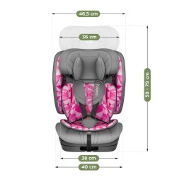 Fotelik samochodowy Zooma 55 Grey-Pink