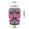 Fotelik samochodowy Zooma 55 Grey-Pink