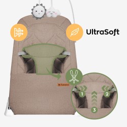 Baby bouncer and rocker Moon 10 Taupe