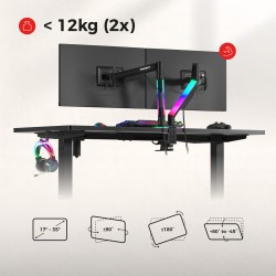Uchwyt na dwa monitory Motion 2.6 RGB