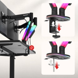 Uchwyt na dwa monitory Motion 2.6 RGB
