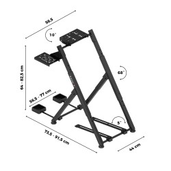 Stelaż do simracingu składany Speed 2.5 Black