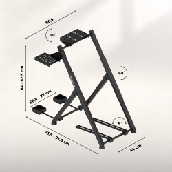 Stelaż do simracingu składany Speed 2.5 Black