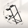 Folding sim racing frame Speed 2.5 Black