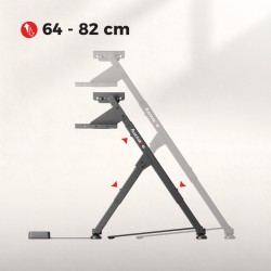 Folding sim racing frame Speed 2.5 Black