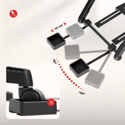 Stelaż do simracingu składany Speed 2.5 Black