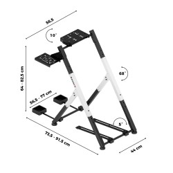 Folding sim racing frame Speed 2.5 White